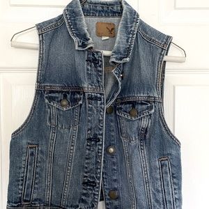 American Eagle Denim Vest